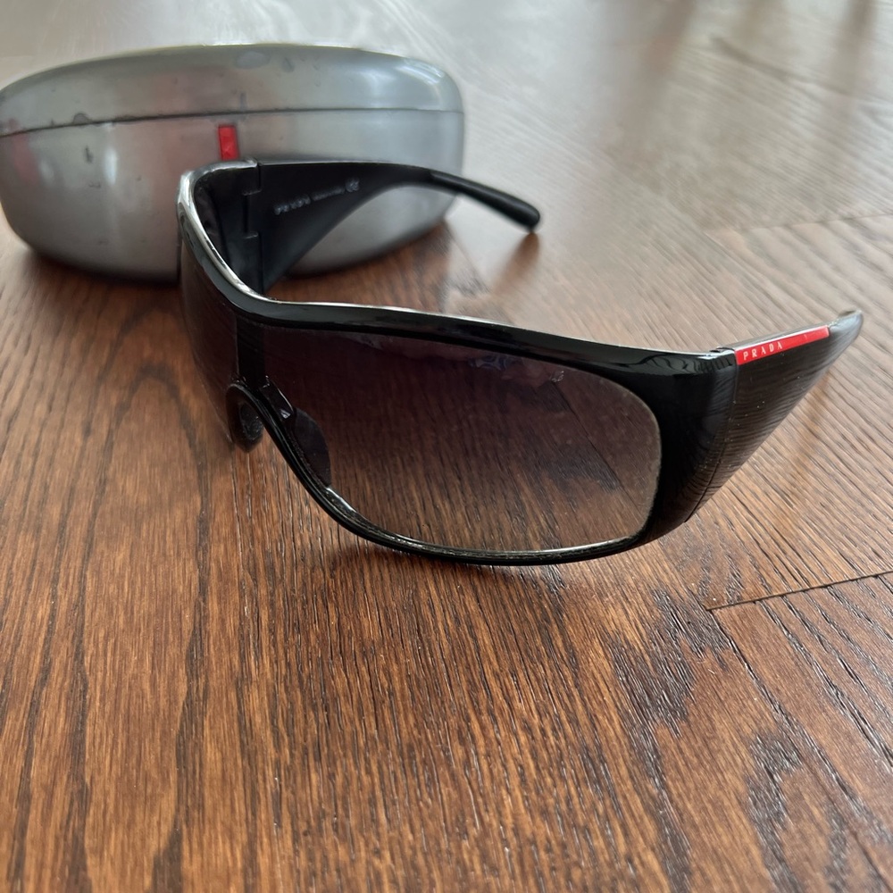 Prada Black and Red Sunglasses